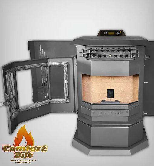 HP22-SS 2800 sq. ft. Auto Ignition Pellet Stove 55lb Hopper - Scuffs/Scratches