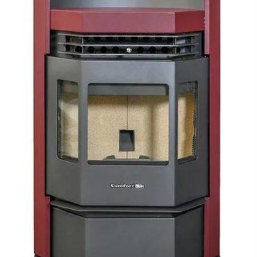 HP22-N 2,800 sq. ft. EPA Certified Pellet Stove with Auto Ignition 80 lb Hopper Capacity Burgundy New