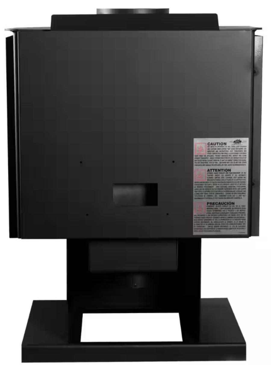 HWS-1200-B Wood Burning Stove 1,200 Sq. Ft. 56,107 BTU Stainless Steel Ash Lip and Blower EPA Certified New