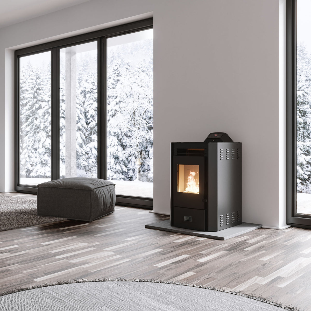 SP500 Pellet Stove 1,300 Sq. Ft 25,000 BTU with Remote and Blower New