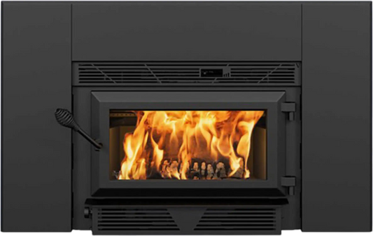 HEI90 Fireplace Insert Wood Burning 90 CFM 45,000 BTU 1,200 Sq. Ft New