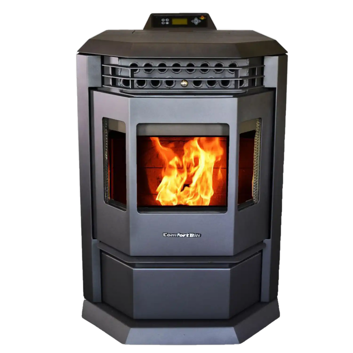 HP22 2,800 sq. ft. EPA Certified Pellet Stove with Auto Ignition 55 lb Hopper Capacity Black New