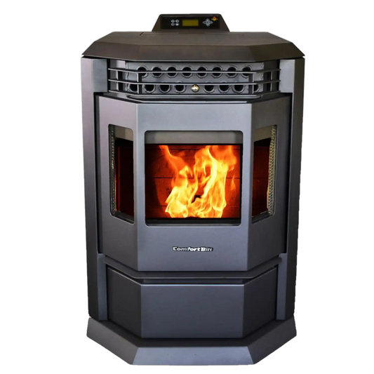 HP22 2,800 sq. ft. EPA Certified Pellet Stove with Auto Ignition 55 lb Hopper Capacity Black New