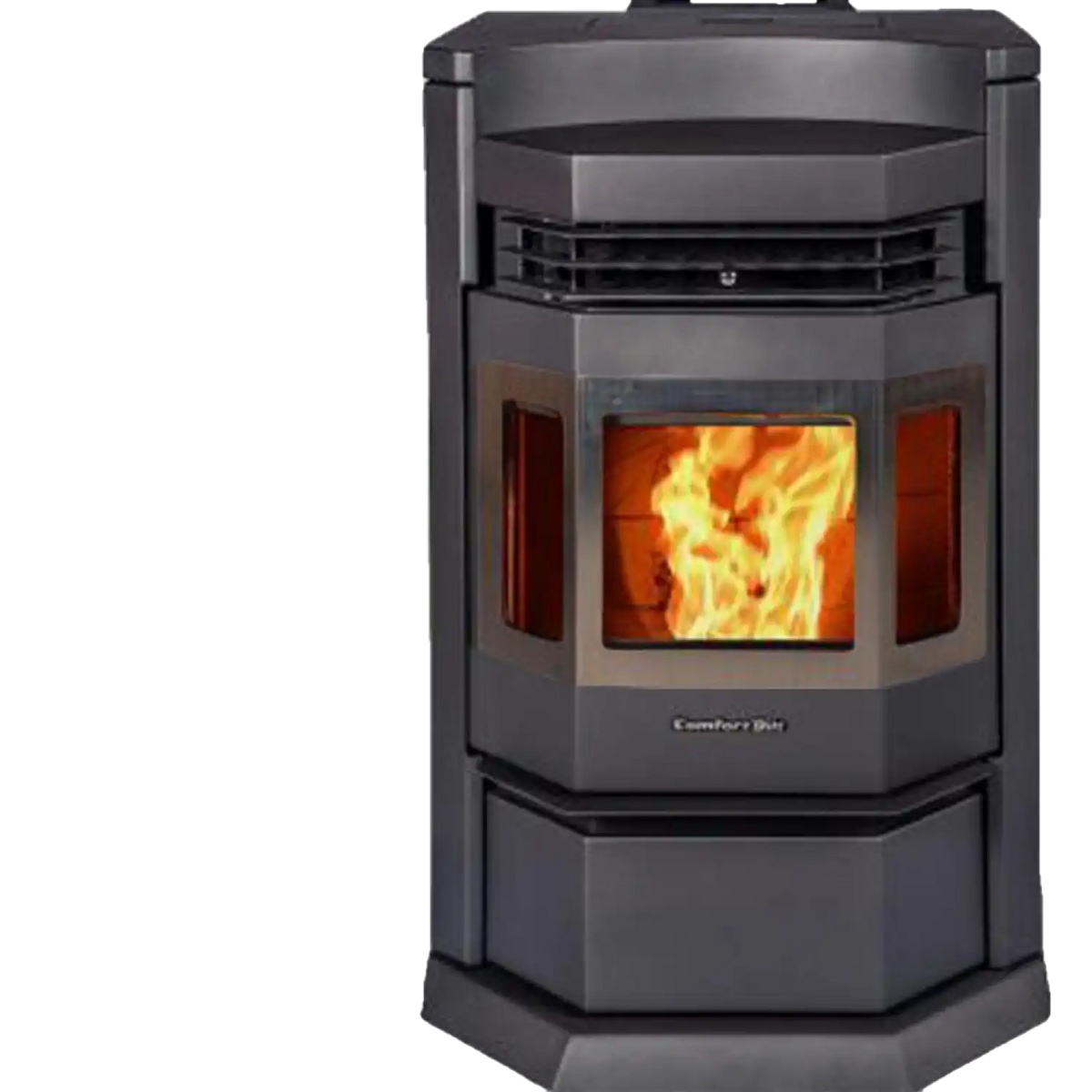 HP22N-SS 2,800 sq. ft. EPA Certified Pellet Stove with Auto Ignition 80 lb Hopper Capacity Black New