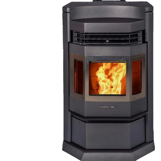 HP22N-SS 2,800 sq. ft. EPA Certified Pellet Stove with Auto Ignition 80 lb Hopper Capacity Black New