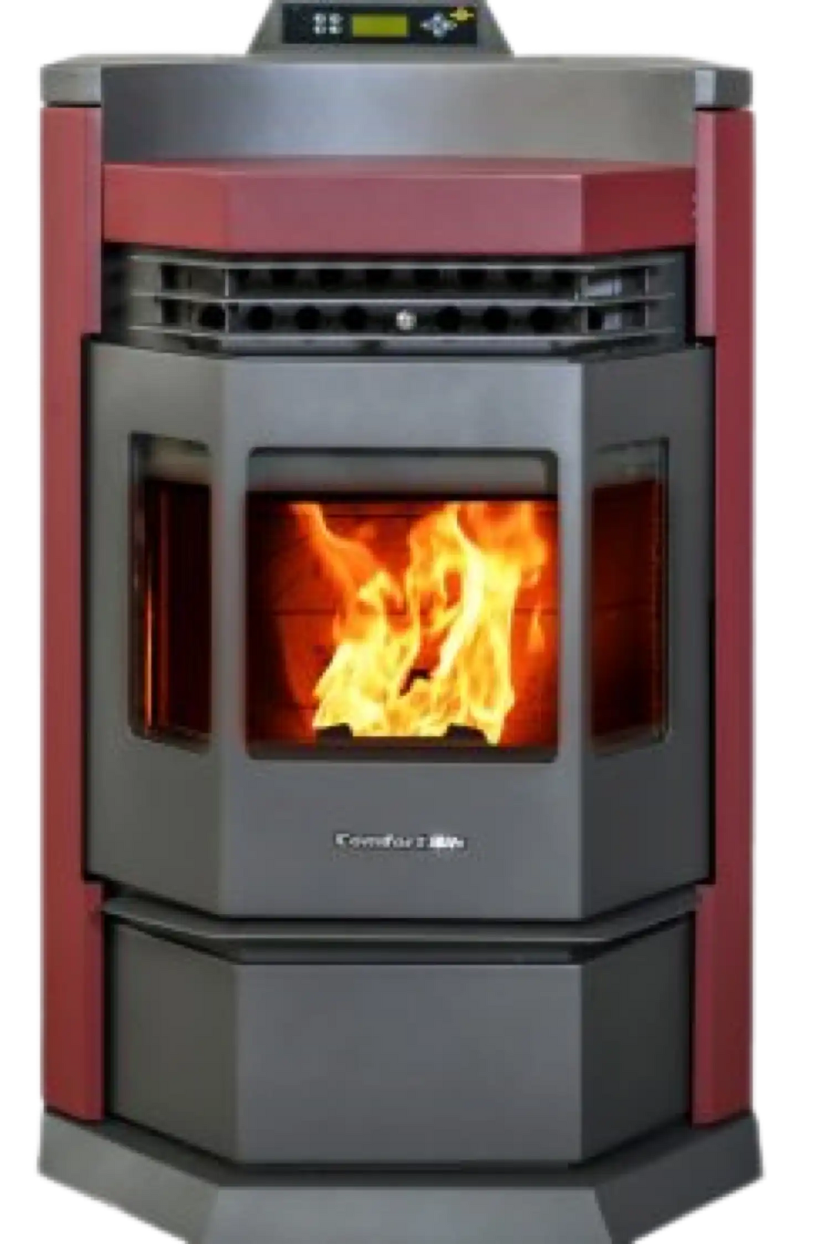 HP22-N 2,800 sq. ft. EPA Certified Pellet Stove with Auto Ignition 80 lb Hopper Capacity Burgundy New