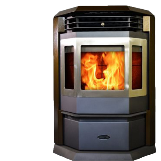 HP22-SS 2,800 sq. ft. EPA Certified Auto Ignition Pellet Stove 55lb Hopper Brown New
