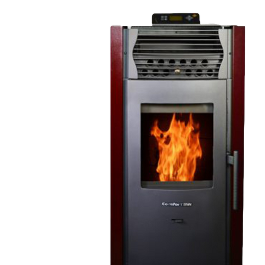HP50 2,200 sq. ft. Pellet Stove Auto Ignition 47 lb Hopper Burgundy New
