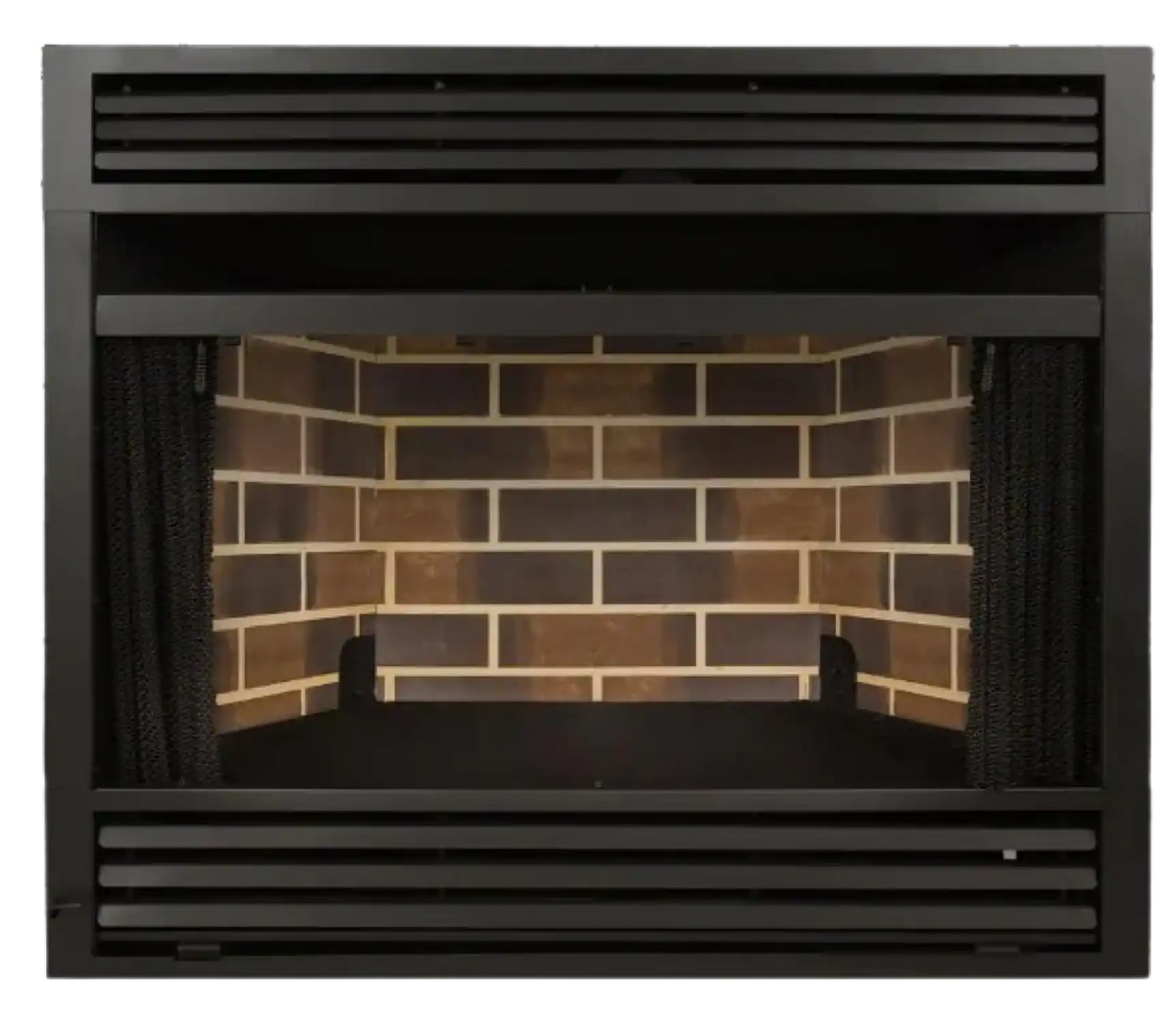 Universal Circulating Zero Clearance 36 in. Ventless Dual Fuel Fireplace Insert New