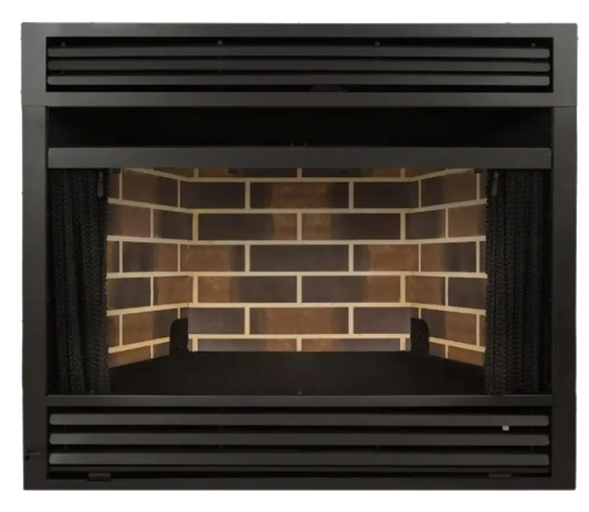Universal Circulating Zero Clearance 36 in. Ventless Dual Fuel Fireplace Insert New