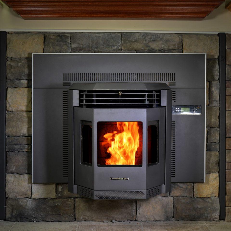 HP22I 2,800 sq. ft. Pellet Stove Fireplace Insert 47 lb Hopper Capacity Black New