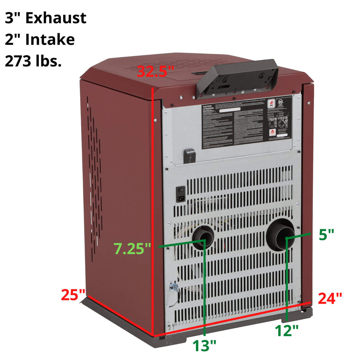 HP22 2,800 sq. ft. EPA Certified Pellet Stove with Auto Ignition 55 lb Hopper Capacity Black New
