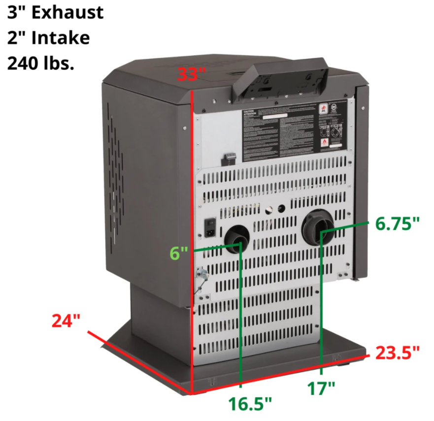 HP21 2,400 sq. ft. EPA Certified Pellet Stove with Auto Ignition New