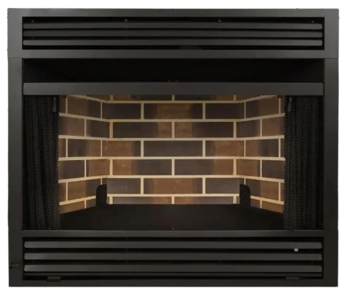 Universal Circulating Zero Clearance 32 in. Ventless Dual Fuel Fireplace Insert New
