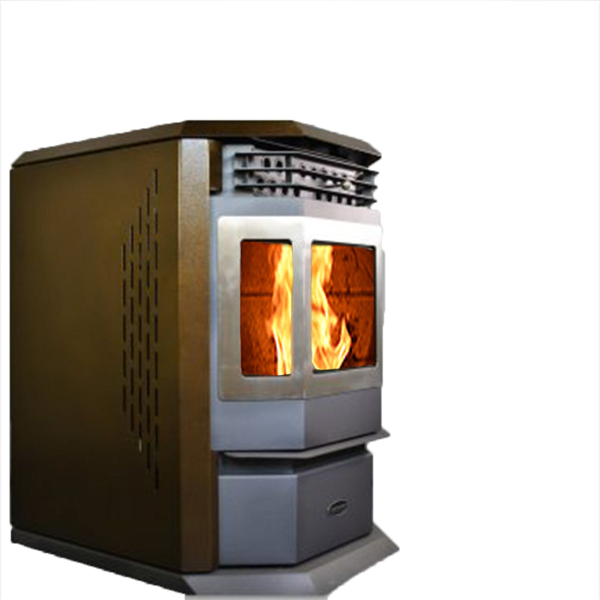 HP22-SS 2,800 sq. ft. EPA Certified Auto Ignition Pellet Stove 55lb Hopper Brown New