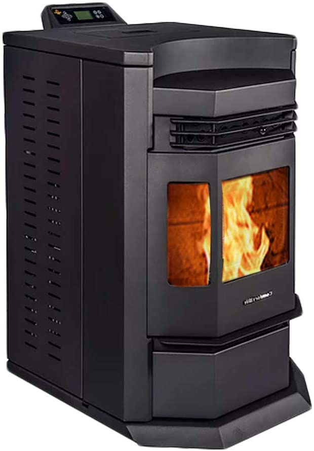 HP22-N 2,800 sq. ft. EPA Certified Pellet Stove with Auto Ignition 80 lb Hopper Capacity Black New