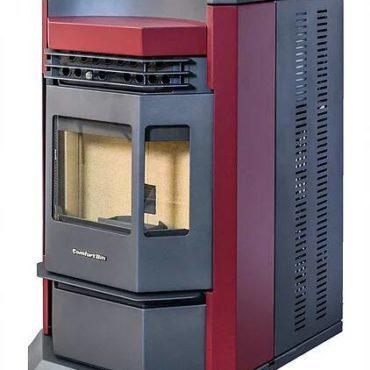 HP22-N 2,800 sq. ft. EPA Certified Pellet Stove with Auto Ignition 80 lb Hopper Capacity Burgundy New