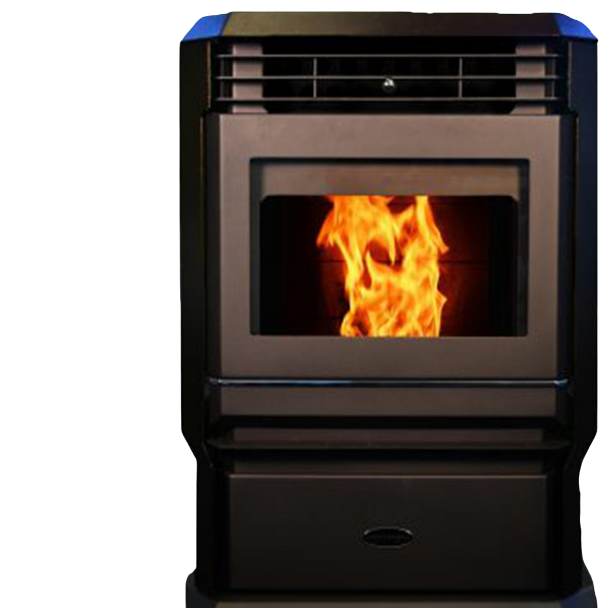 HP61 3,000 sq. ft. EPA Certified Pellet Stove with Auto Ignition 51lb Hopper Brown New