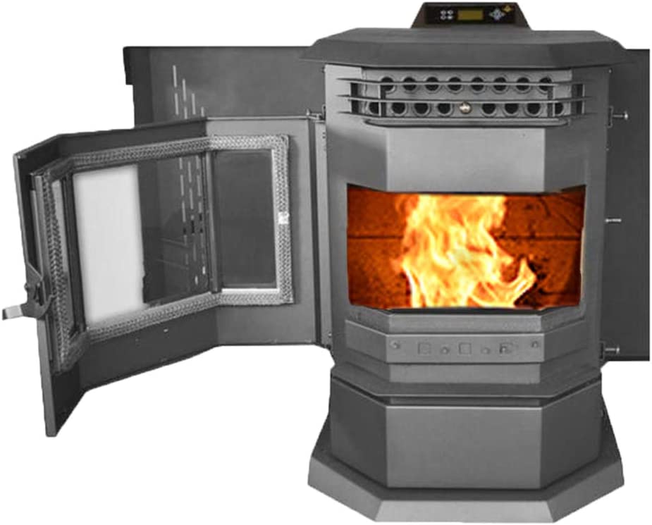 HP22 2,800 sq. ft. EPA Certified Pellet Stove with Auto Ignition 55 lb Hopper Capacity Black New