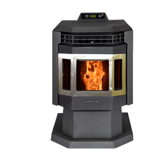 HP21-SS 2,400 sq. ft. EPA Certified Pellet Stove with Auto Ignition Stainless Steel Trim New