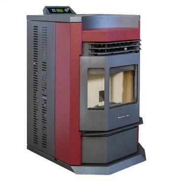 HP22-N 2,800 sq. ft. EPA Certified Pellet Stove with Auto Ignition 80 lb Hopper Capacity Burgundy New