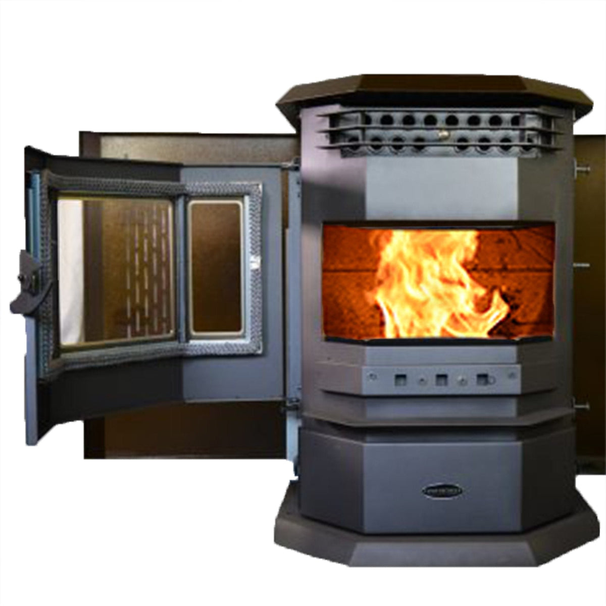 HP22-SS 2,800 sq. ft. EPA Certified Auto Ignition Pellet Stove 55lb Hopper Brown New
