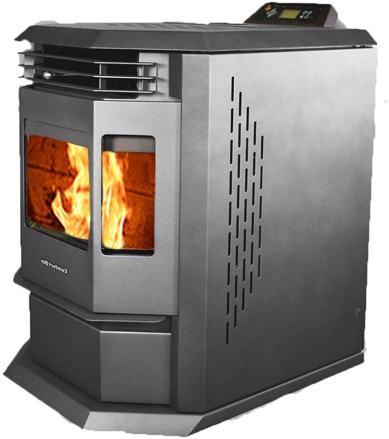 HP22 2,800 sq. ft. EPA Certified Pellet Stove with Auto Ignition 55 lb Hopper Capacity Black New