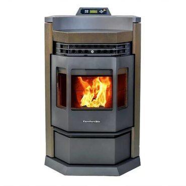HP22-N 2,800 sq. ft. EPA Certified Pellet Stove with Auto Ignition 80 lb Hopper Capacity Brown New