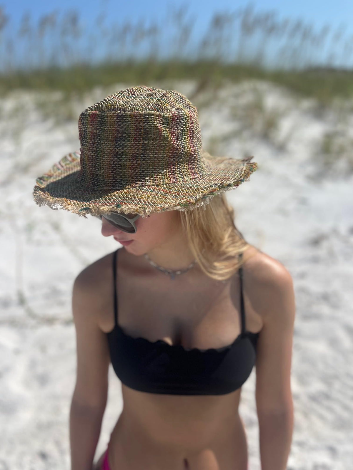 Handmade Hemp Sun Hat – Unisex Wide Brim, Packable, Natural Color