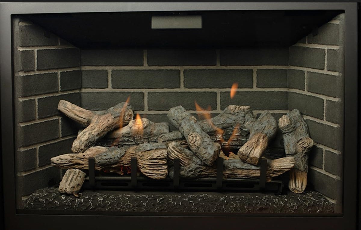 AG28i 32" Fireplace Insert 19,500 BTU with 130 CFM Blower 1,200 sq. ft. Black Finish New