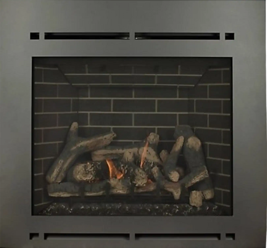 AG30FP 36" Fireplace 27,500 BTU with 130 CFM Blower 1,200 sq. ft. Steel Finish New