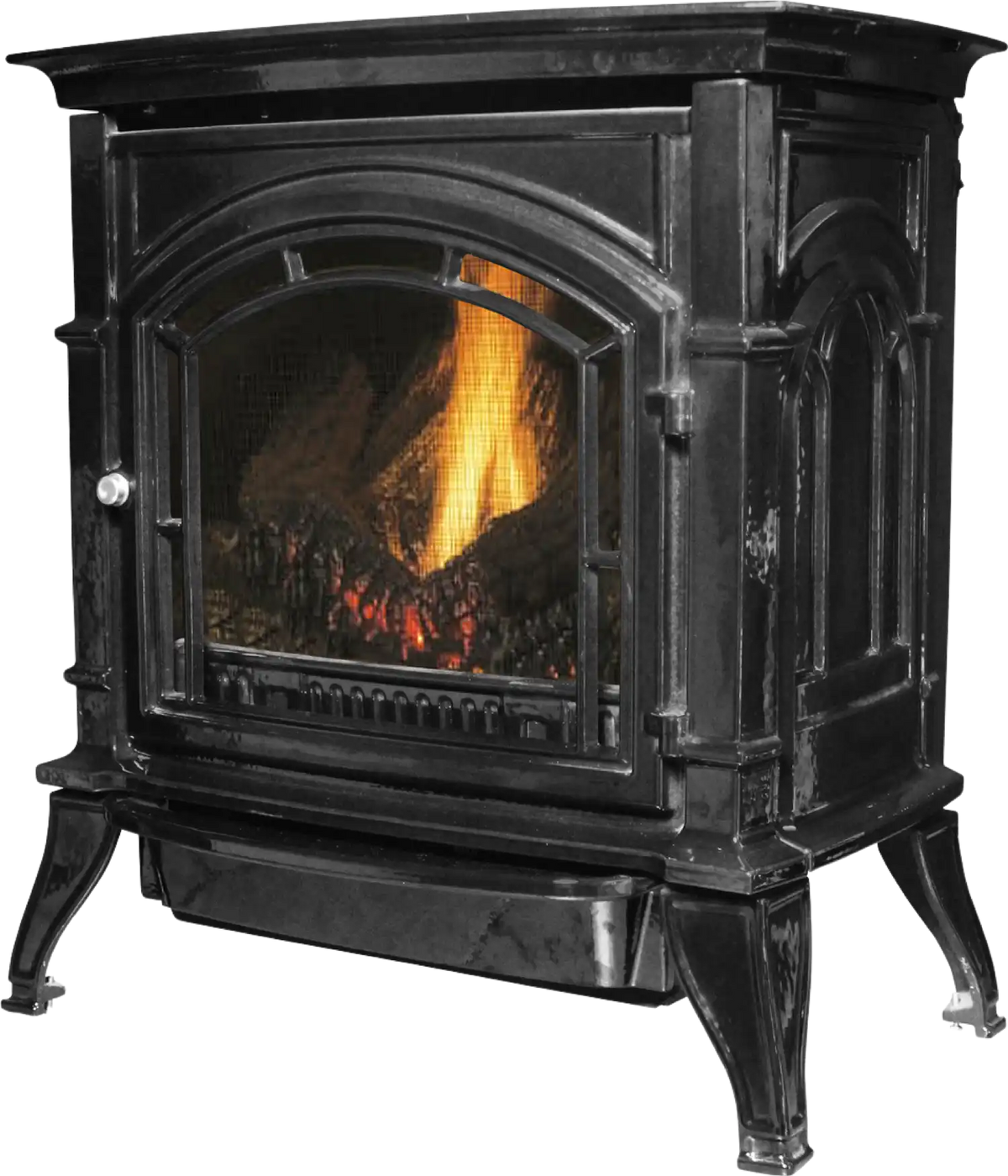 AGC500VFN Cast Iron Natural Gas Stove Vent Free 1,500 sq. ft. 32,000 BTU Black New