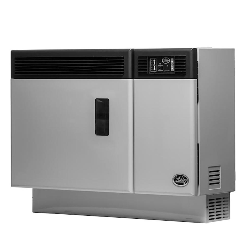 AP5000 Wall Mount Pellet Stove Direct Vent 1,000 sq. ft. 12,000 BTU 28 lb Hopper and Remote New