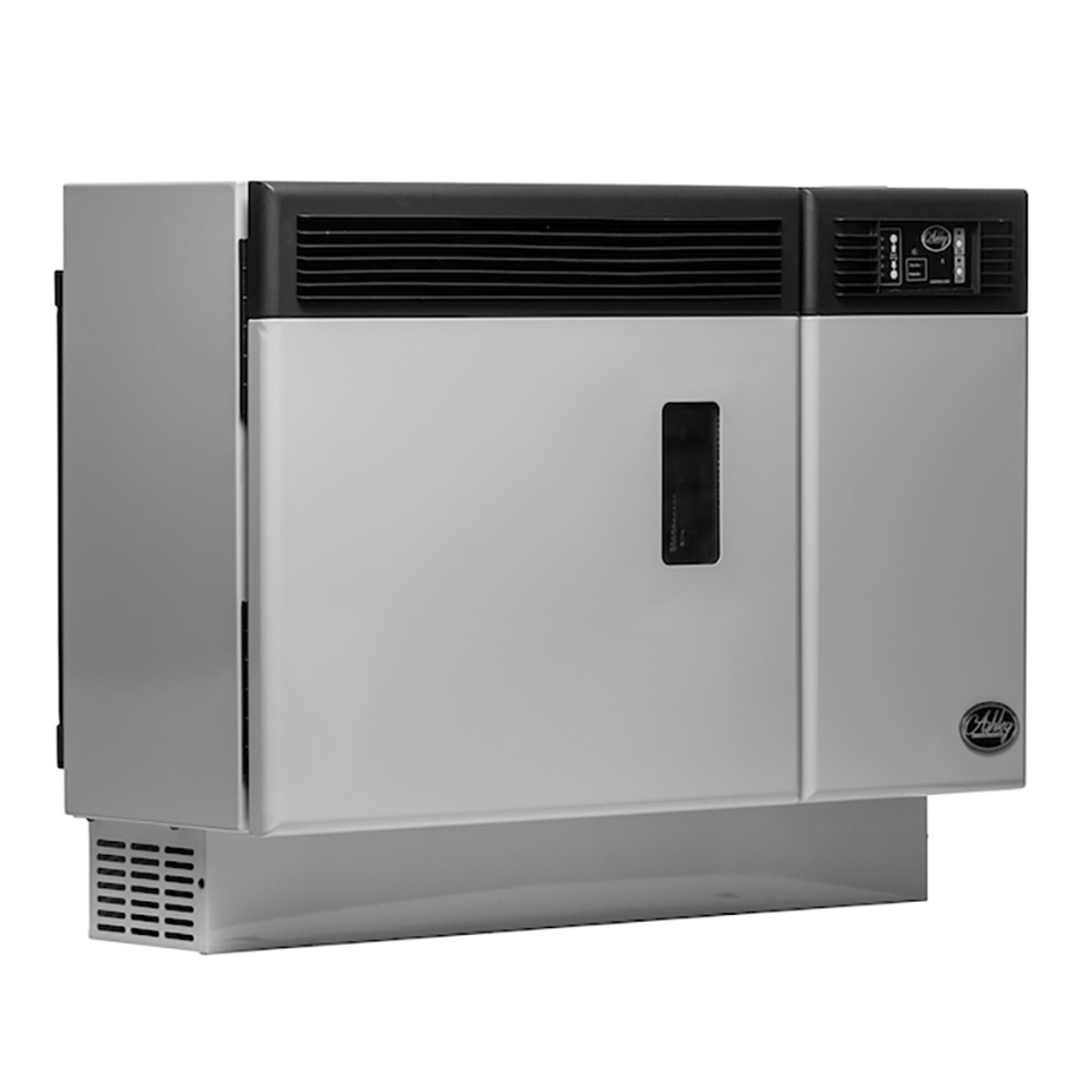 AP5000 Wall Mount Pellet Stove Direct Vent 1,000 sq. ft. 12,000 BTU 28 lb Hopper and Remote New
