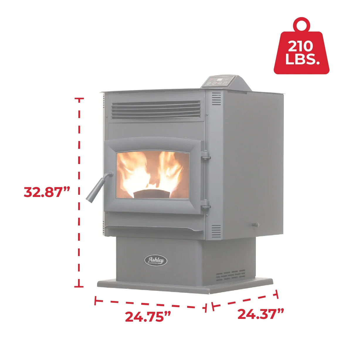 AP5617-W Pellet Stove 2,200 sq. ft. 90 lb Hopper with WiFi Connect New