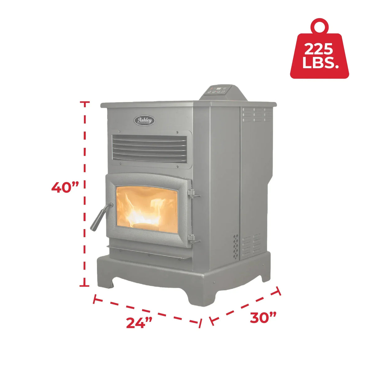 AP5622-W Pellet Stove 3,000 sq. ft. 170 lb Hopper with WiFi Connect New