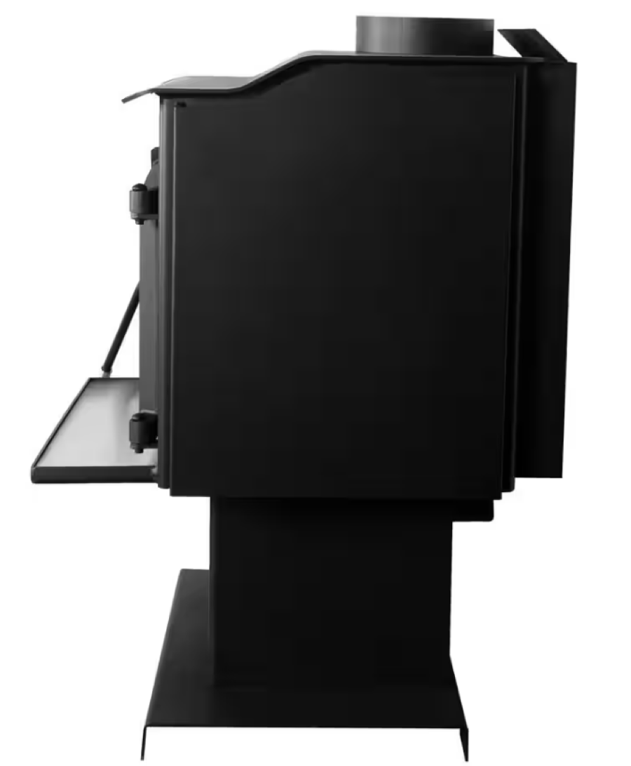 HWS-1200-B Wood Burning Stove 1,200 Sq. Ft. 56,107 BTU Stainless Steel Ash Lip and Blower EPA Certified New