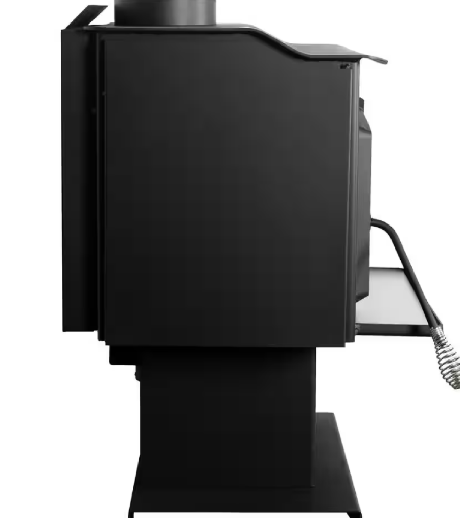 HWS-1200-B Wood Burning Stove 1,200 Sq. Ft. 56,107 BTU Stainless Steel Ash Lip and Blower EPA Certified New