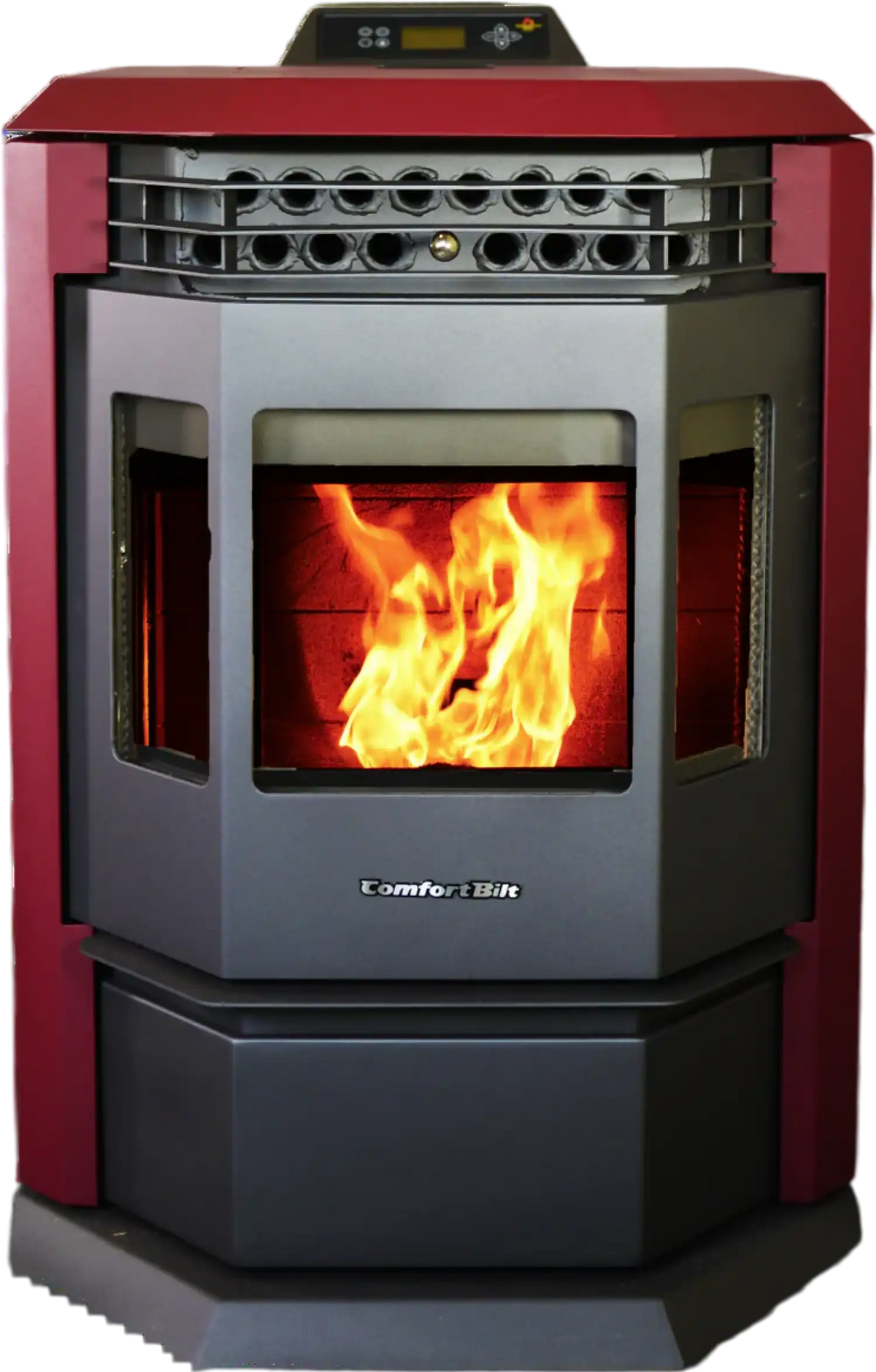 HP22-SS 2,800 sq. ft. EPA Certified Auto Ignition Pellet Stove 55lb Hopper Burgundy New
