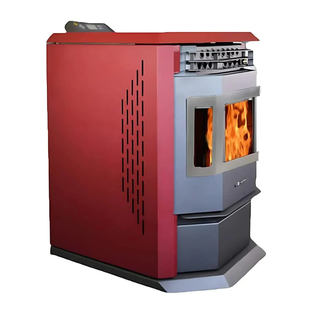 HP22-SS 2,800 sq. ft. EPA Certified Auto Ignition Pellet Stove 55lb Hopper Burgundy New
