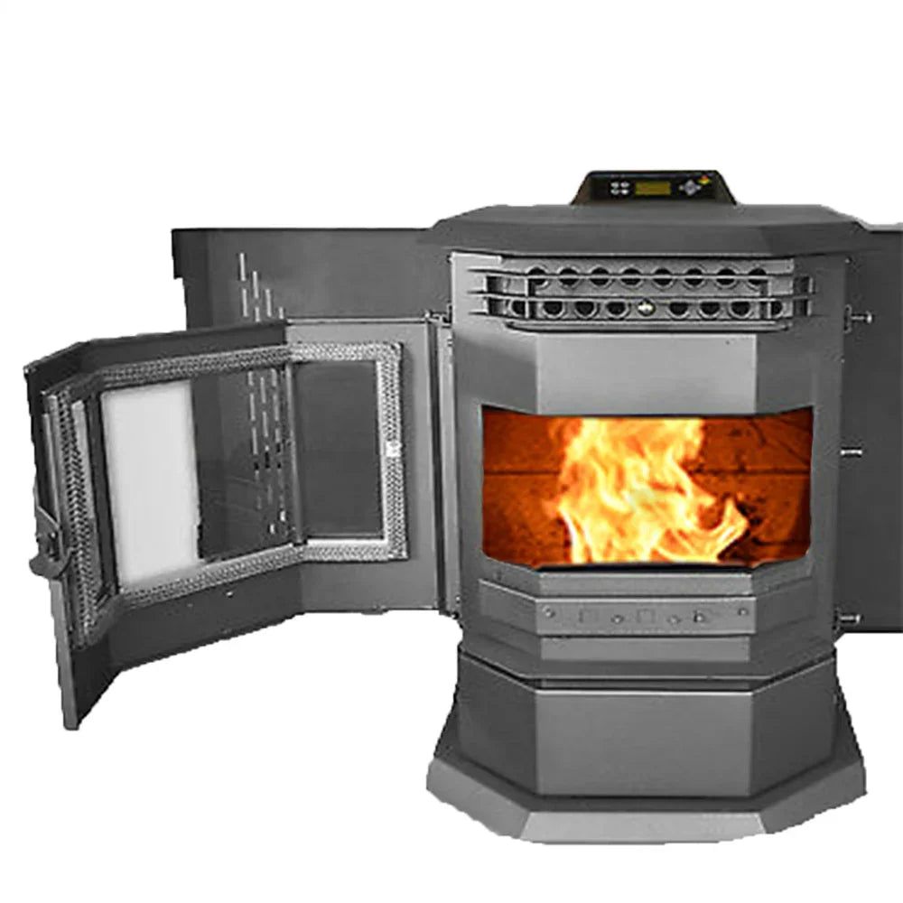 HP22-SS 2,800 sq. ft. EPA Certified Auto Ignition Pellet Stove 55lb Hopper Black New
