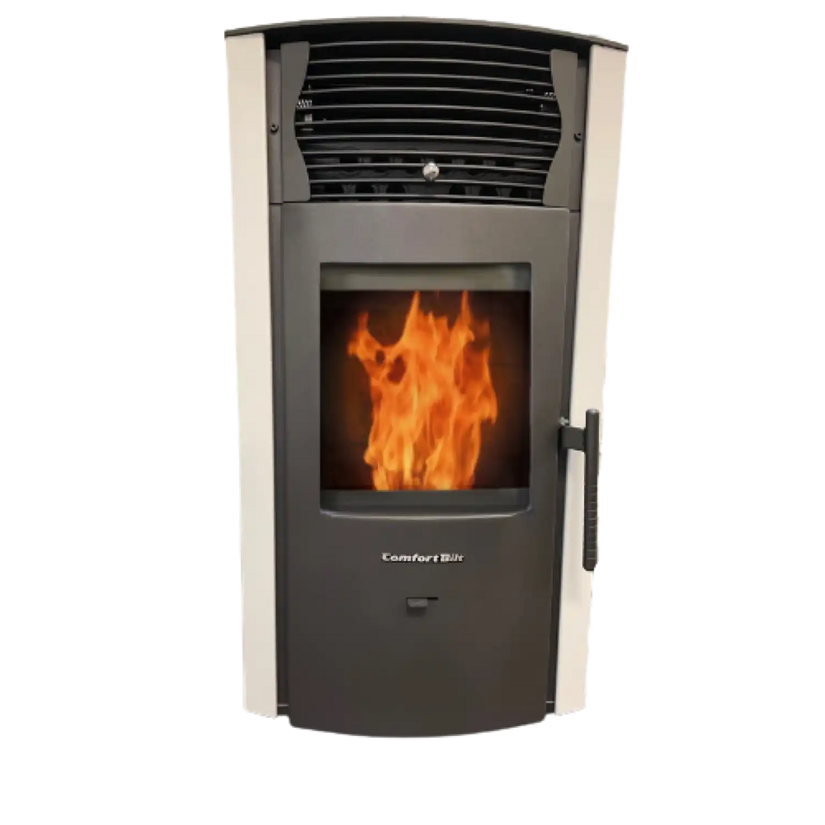 HP50 2,200 sq. ft. EPA Certified Pellet Stove with Auto Ignition and 47 lb Hopper Arctic White New