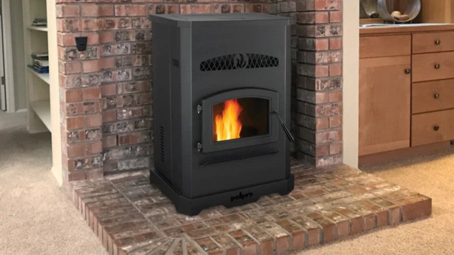 PP150 Pellet Stove 150 Lbs. Hopper 49,200 BTU 2500 Sq. Ft. New