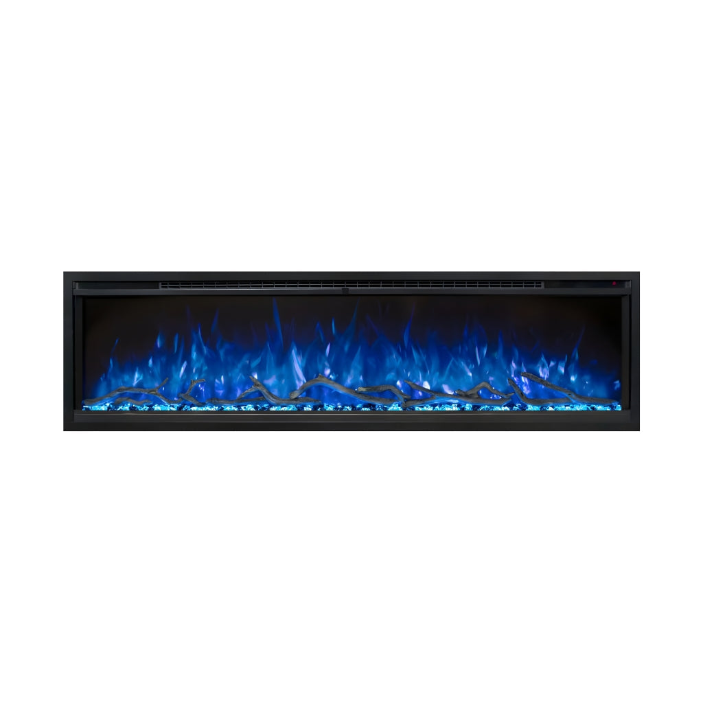 Modern Flames Spectrum Slimline 74" Wall Mount/Recessed Electric Fireplace (SPS-74B)