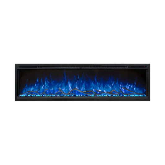 Modern Flames Spectrum Slimline 60" Wall Mount/Recessed Electric Fireplace (SPS-60B)