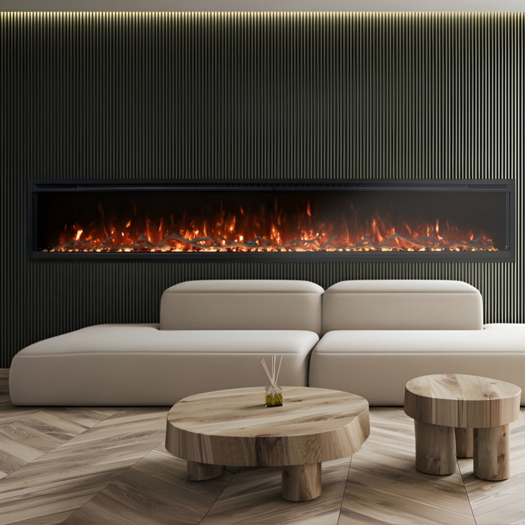 Modern Flames Spectrum Slimline 50" Wall Mount/Recessed Electric Fireplace (SPS-50B)