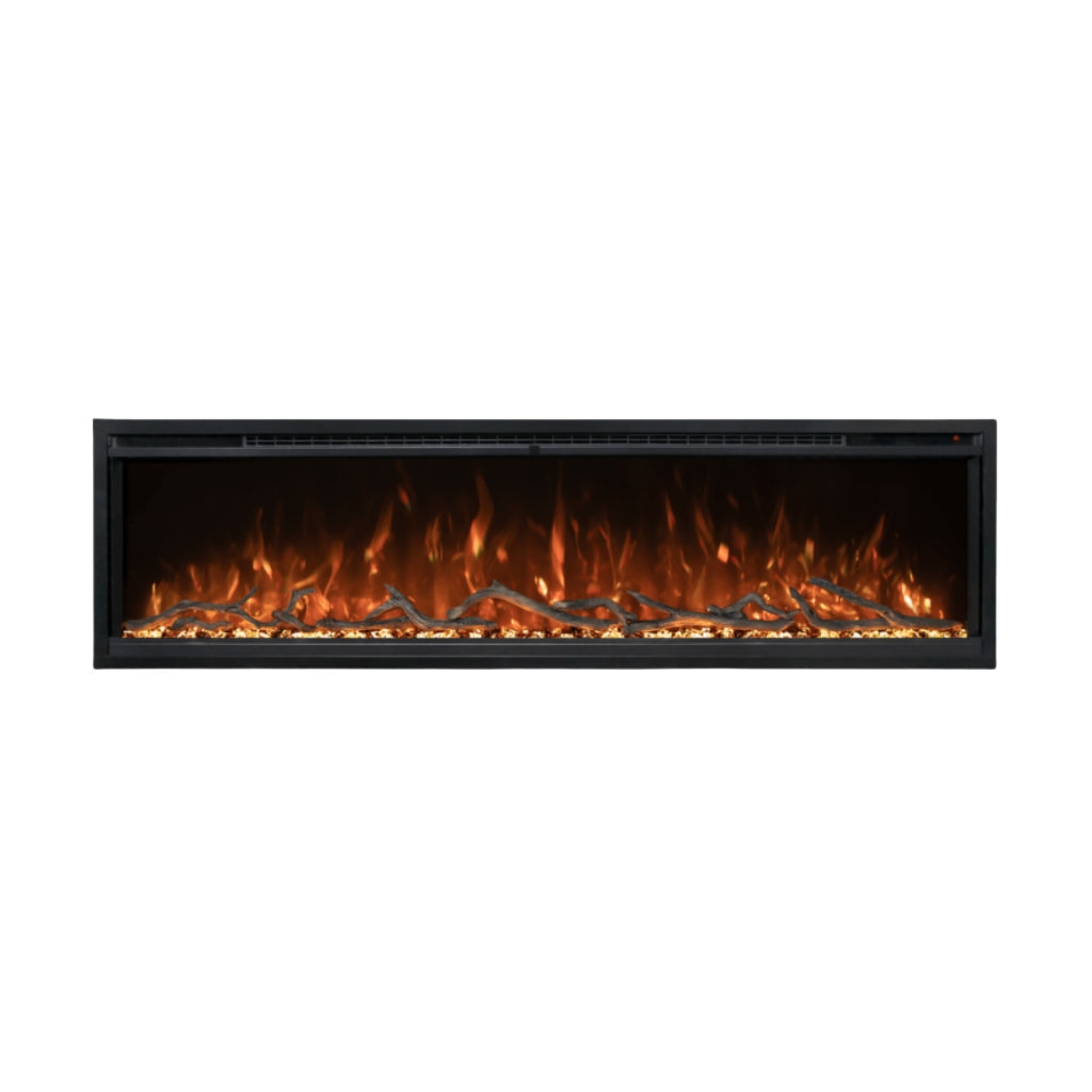 Modern Flames Spectrum Slimline 74" Wall Mount/Recessed Electric Fireplace (SPS-74B)