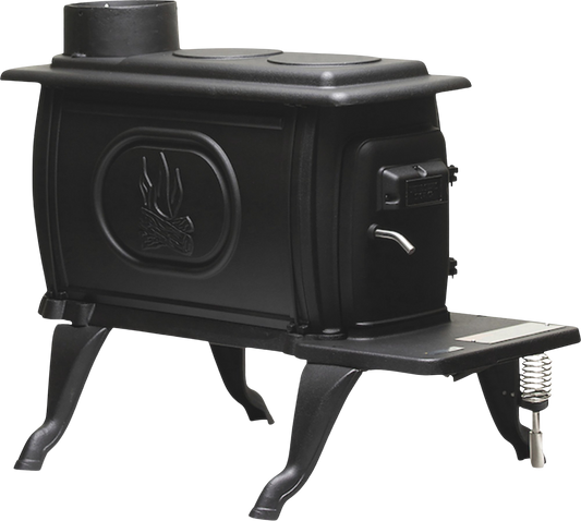 US1269E Cast Iron Log Wood Stove 900 sq. ft. 54,000 BTU New