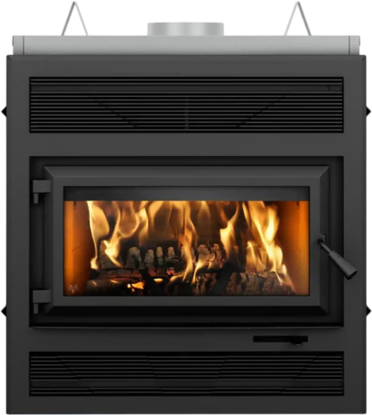 HE250R Wood Burning Fireplace with Blower 176 CFM 80,000 BTU 2,200 Sq. Ft New
