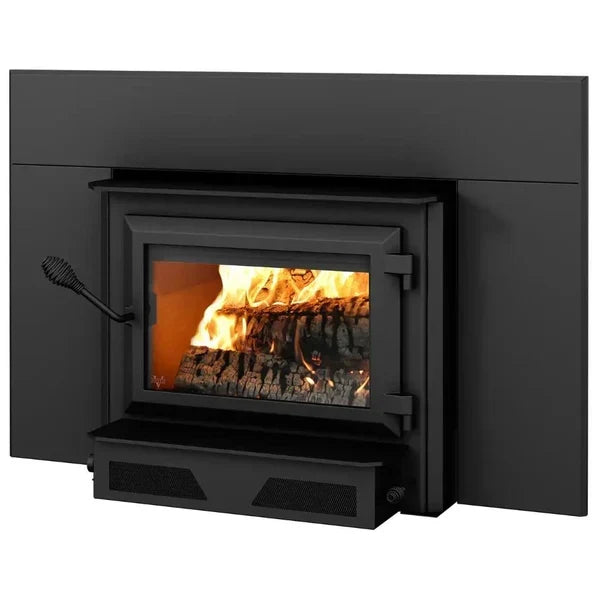 HEI240 Fireplace Insert Wood Burning with Blower 144 CFM 75,000 BTU 2,100 Sq. Ft New